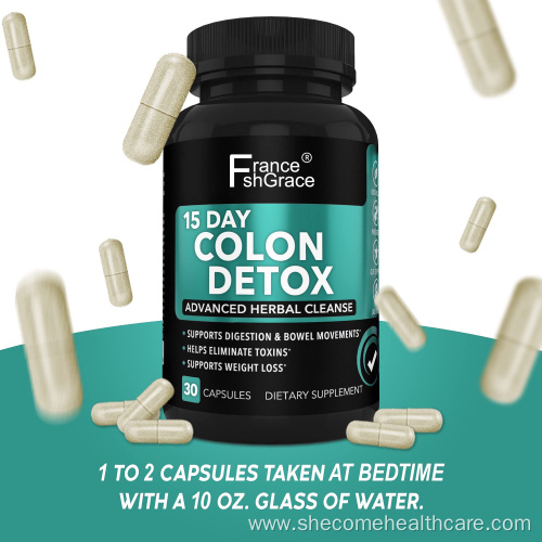 OEM Advanced Gut and Colon Detox Supplement Capsules